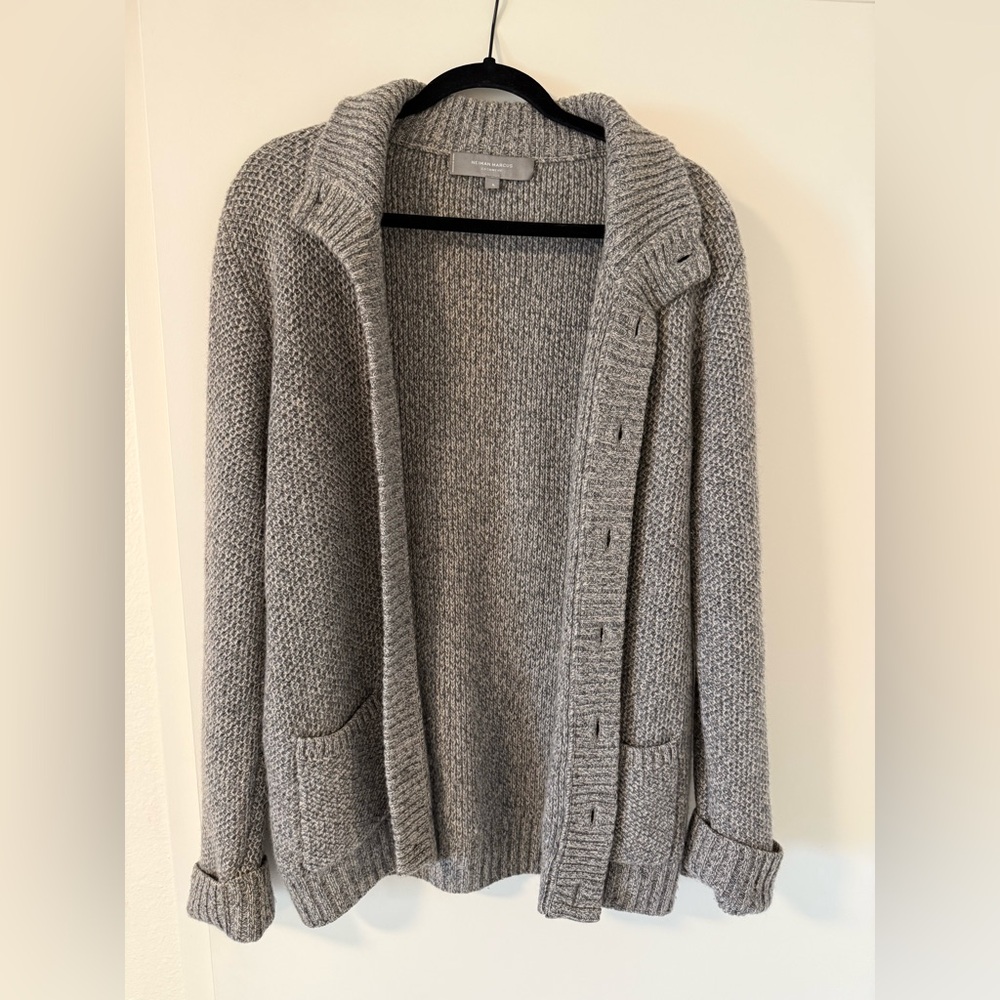 Neiman Marcus Gray Cashmere Sweater
